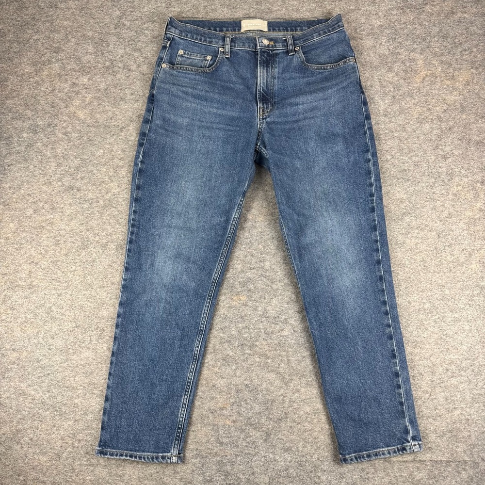 Everlane The Super Soft Relaxed Jean 27" Medium Blue Wash Womens 29 R